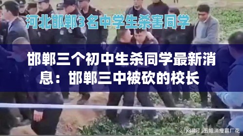 邯郸三个初中生杀同学最新消息：邯郸三中被砍的校长 