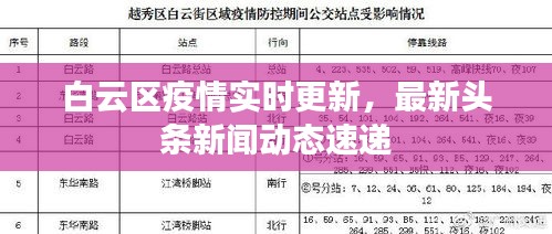 白云区疫情实时更新，最新头条新闻动态速递