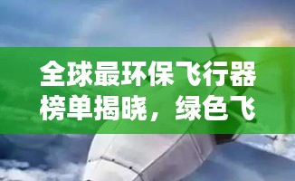 全球最环保飞行器榜单揭晓，绿色飞行技术的巅峰之战！