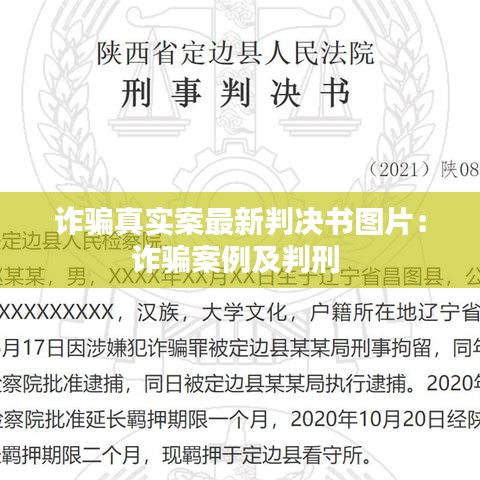 诈骗真实案最新判决书图片：诈骗案例及判刑 