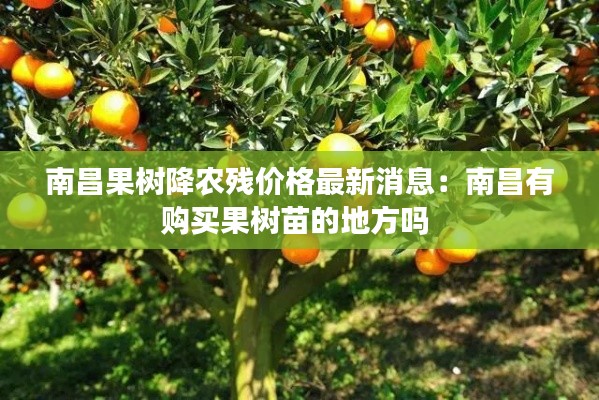 南昌果树降农残价格最新消息：南昌有购买果树苗的地方吗 