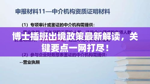 博士插班出境政策最新解读，关键要点一网打尽！