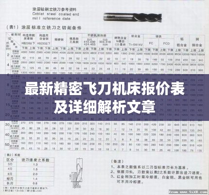 最新精密飞刀机床报价表及详细解析文章