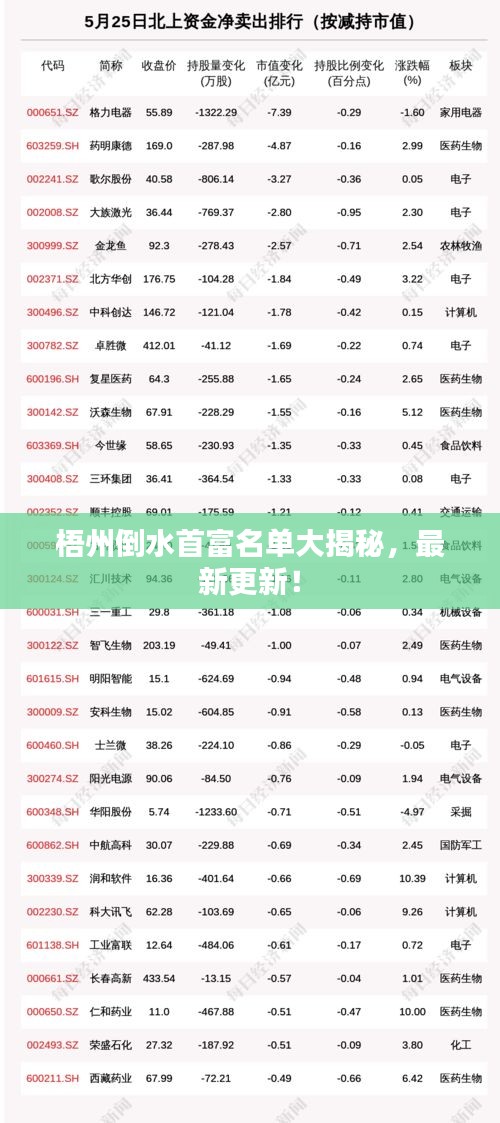 梧州倒水首富名单大揭秘，最新更新！