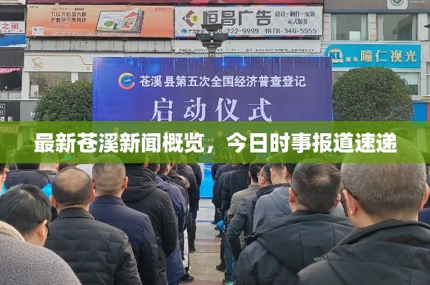 最新苍溪新闻概览，今日时事报道速递