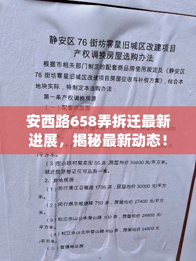 安西路658弄拆迁最新进展，揭秘最新动态！