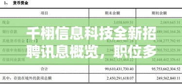 千栩信息科技全新招聘讯息概览，职位多元，机会无限！