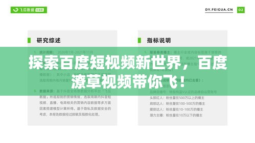 探索百度短视频新世界，百度潦草视频带你飞！