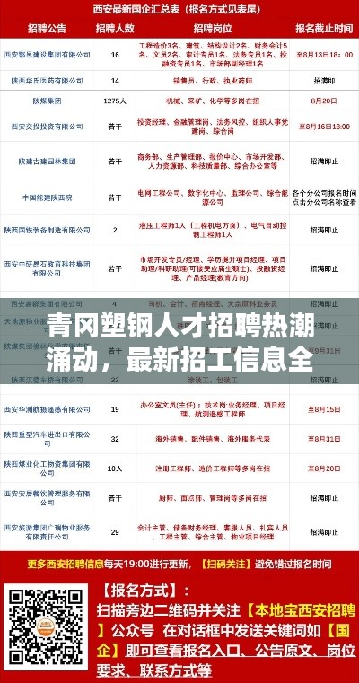青冈塑钢人才招聘热潮涌动，最新招工信息全解析！