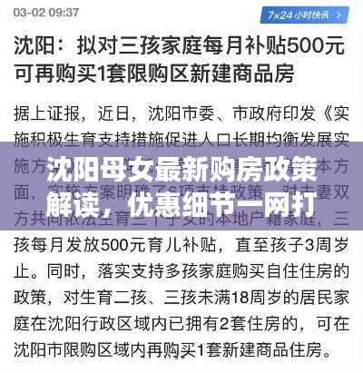 沈阳母女最新购房政策解读，优惠细节一网打尽！