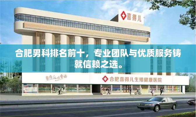 合肥男科排名前十，专业团队与优质服务铸就信赖之选。