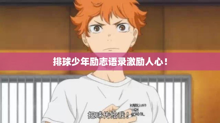 排球少年励志语录激励人心！