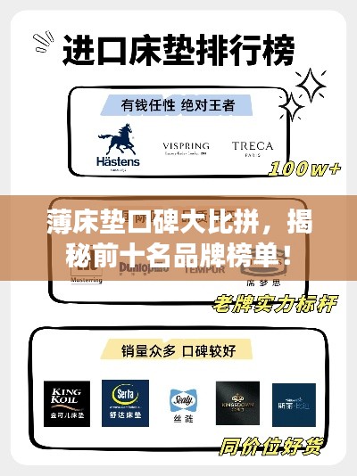 薄床垫口碑大比拼，揭秘前十名品牌榜单！